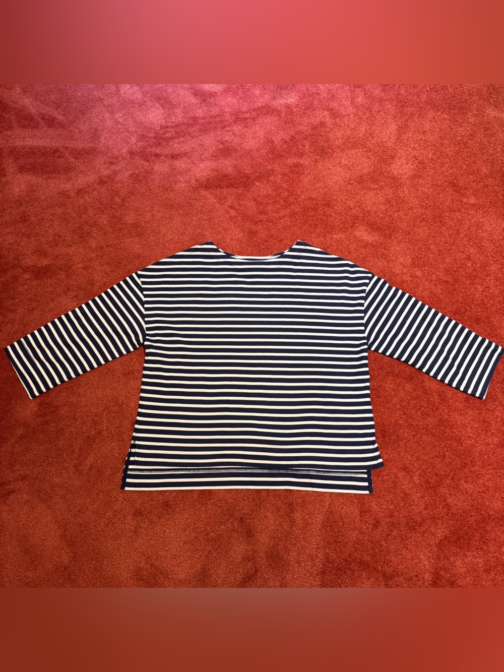 Beyond Nine Breton in Navy Ecru Stripe - Picture 7 of 8